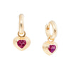 HEART CHARM HOOPS