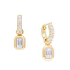 DIAMOND HOOPS WITH CHARM