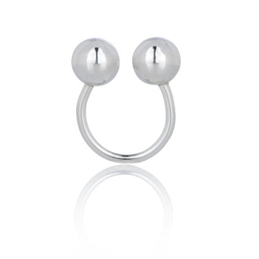 DOUBLE SPHERE RING