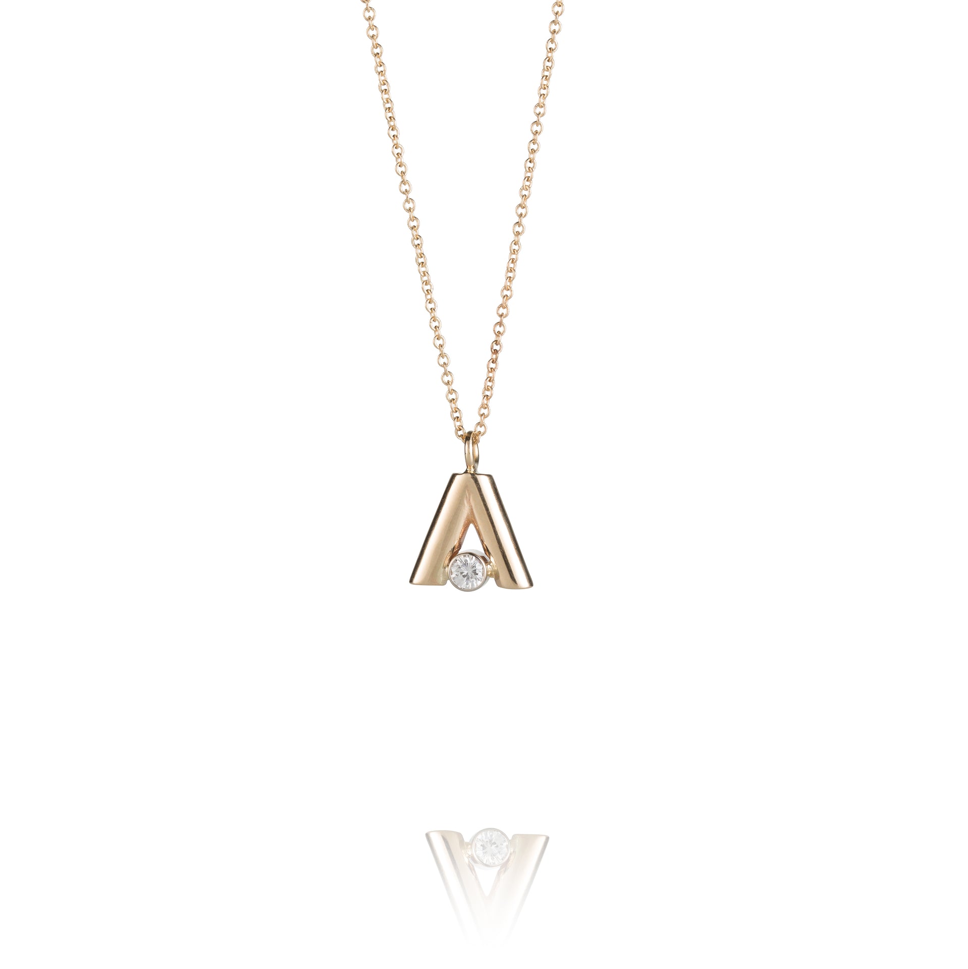 VADABET DIAMOND INITIAL CHARM